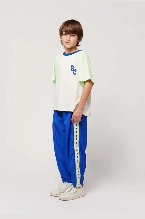 Παιδικό παντελόνι Bobo Choses χρώμα: ναυτικό μπλε