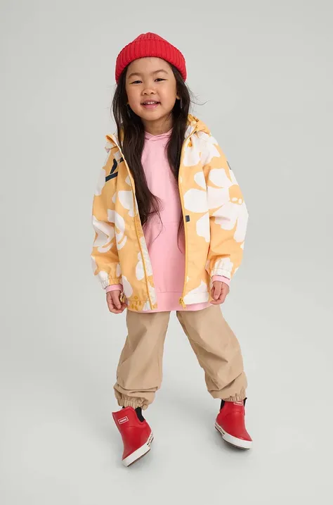 Reima spodnie przeciwdeszczowe dziecięce Kaura kolor beżowy
