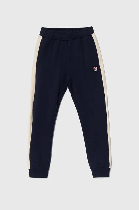 Fila pantaloni de trening pentru copii LADENBURG culoarea albastru marin, modelator