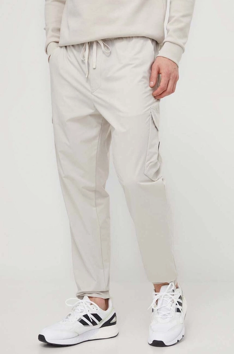 BOSS Green pantaloni de trening culoarea bej, uni 50508339