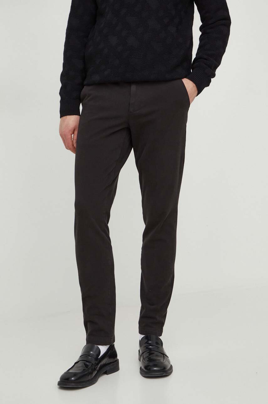 Rar pantaloni uomo slim in lycra nero main image 1