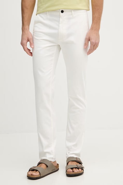 Nohavice BOSS Orange modrá farba, rovný strih, 50510933