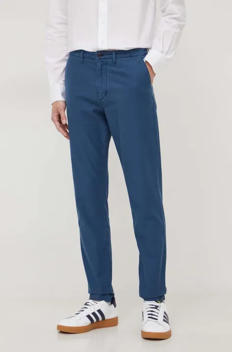 Tommy Hilfiger spodnie męskie kolor niebieski w fasonie chinos
