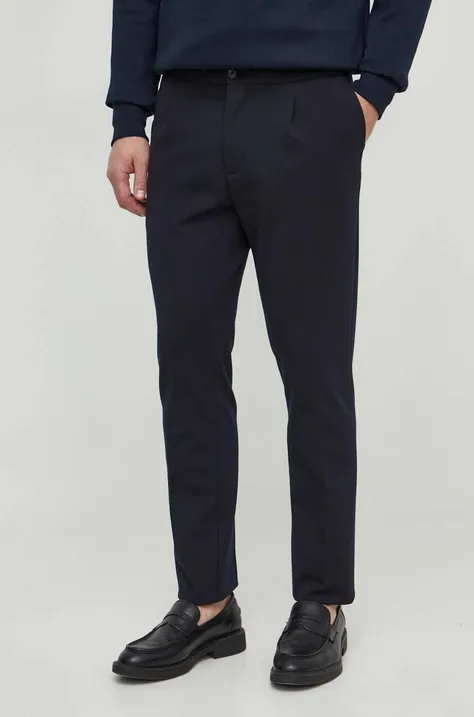 Панталон Tommy Hilfiger в тъмносиньо със стандартна кройка MW0MW33928