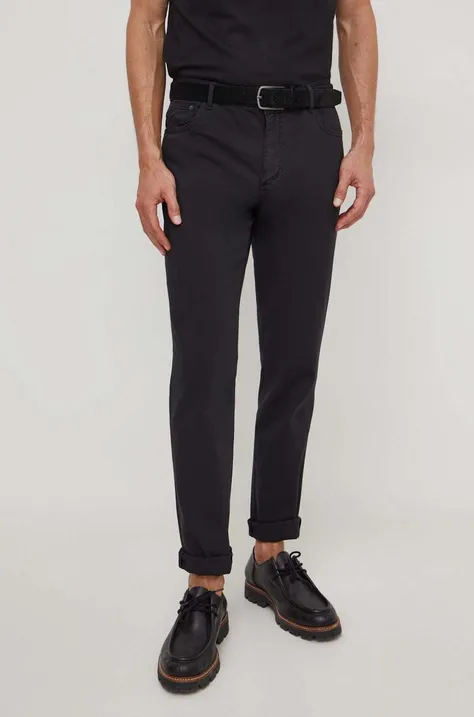 Tommy Hilfiger spodnie męskie kolor czarny proste