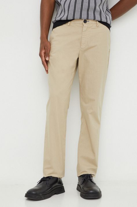 Παντελόνι PS Paul Smith χρώμα: μπεζ M2R.922P.M21553