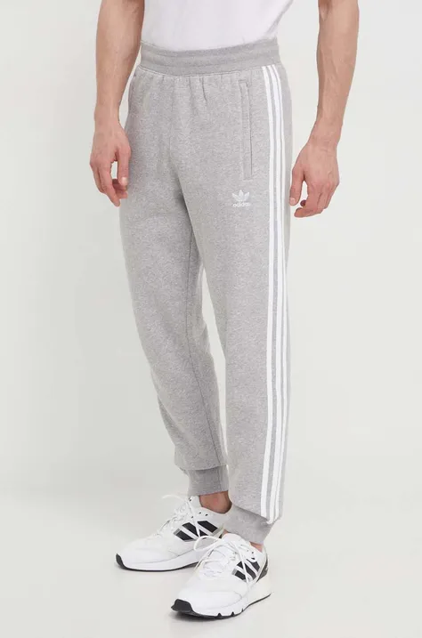 Спортивні штани adidas Originals 3-Stripes Pant колір сірий меланж IM9318