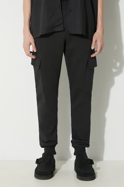 adidas Originals joggers Trefoil Essentials Cargo Pants black color IP2755