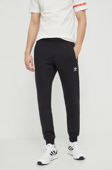 Спортивные штаны adidas Originals Trefoil Essentials цвет чёрный однотонные IR7798