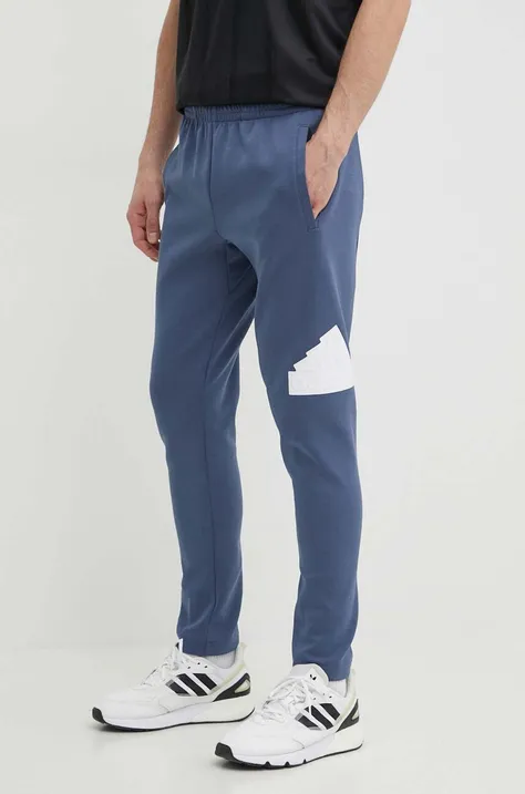adidas spodnie dresowe kolor niebieski z nadrukiem IR9179