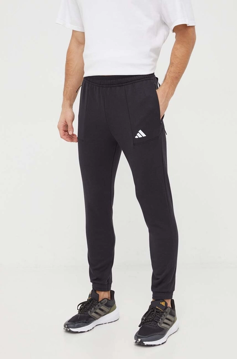 Hlače za vadbo adidas Performance črna barva