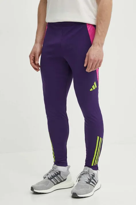 Tréninkové kalhoty adidas Performance Generation Predator fialová barva, vzorované, IT4821