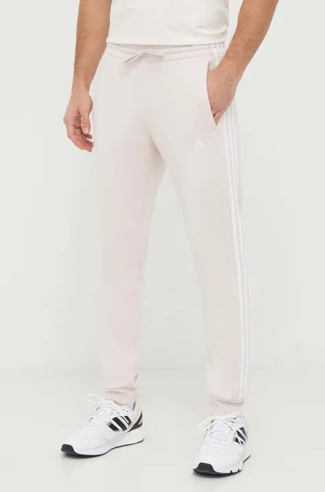 adidas pantaloni de trening culoarea roz, cu imprimeu IX2372