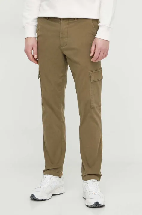 Pepe Jeans spodnie męskie kolor zielony w fasonie cargo