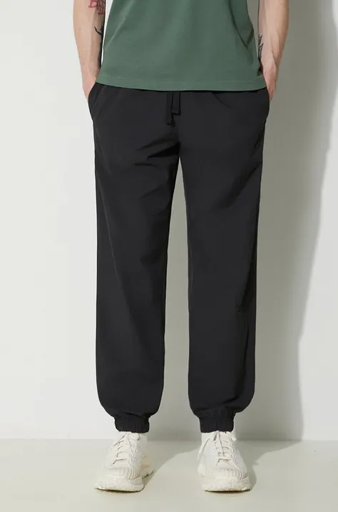 adidas Originals Highwaist trousers Premium Essentials Sweatpant men's black color IS1796