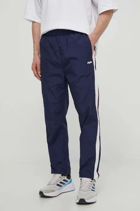 Спортивные штаны Fila Luoyang цвет синий однотонные FAM0659