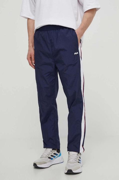 Fila pantaloni de trening Luoyang culoarea albastru marin, neted, FAM0659