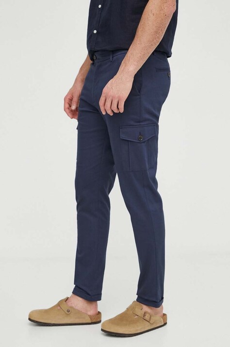 Les Deux pantaloni uomo colore blu navy