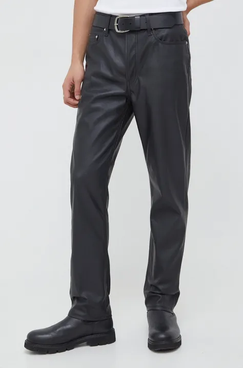 Kalhoty Won Hundred pánské, černá barva, jednoduché, 2099-16010