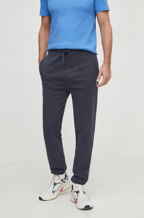 Хлопковые спортивные штаны Polo Ralph Lauren цвет серый однотонные