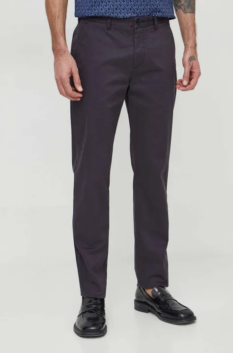 Nohavice Barbour pánske, tmavomodrá farba, rovné, MTR0606