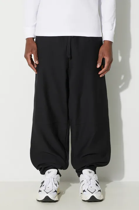 Carhartt WIP spodnie dresowe American Script Jogging Pant kolor czarny gładkie I027042.89XX