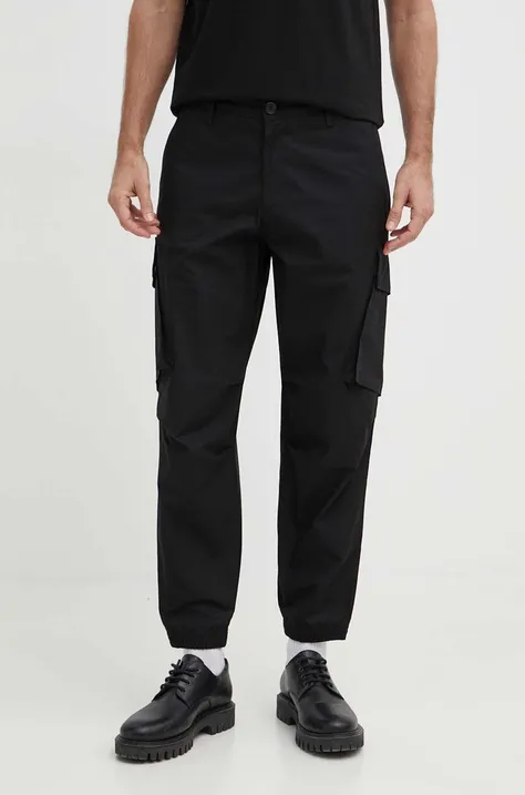 Armani Exchange pantaloni de bumbac culoarea negru, 3DZP55 ZN3MZ