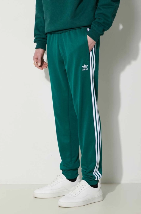 Tepláky adidas Originals Adicolor Classics SST Track Pants zelená farba, s nášivkou,  IR9886