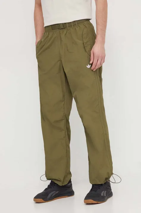 Tepláky adidas Originals Cargo Pants zelená farba, jednofarebné, IS0201