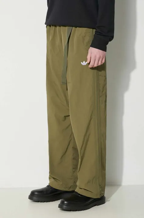adidas Originals spodnie dresowe kolor zielony gładkie