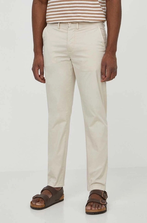 Παντελόνι Pepe Jeans SLIM CHINO 2 χρώμα: μπεζ PM211699