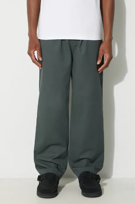 Carhartt WIP pantaloni Newhaven Pant bărbați, culoarea gri, drept, I032913.1CK02