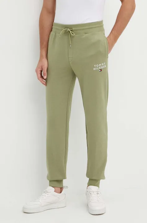 Спортивні штани Tommy Hilfiger колір зелений меланж