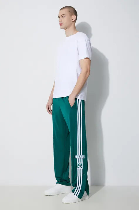 Παντελόνι φόρμας adidas Originals χρώμα πράσινο IM8213