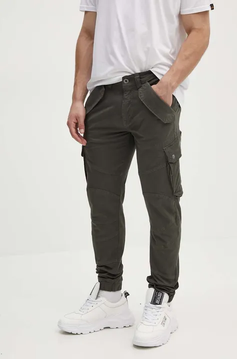 Alpha Industries trousers Combat Pant LW men's green color 126215