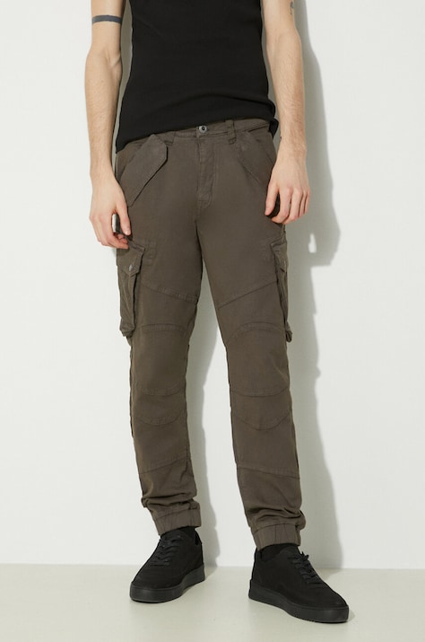 Панталон Alpha Industries Combat Pant LW в зелено с кройка тип карго 126215