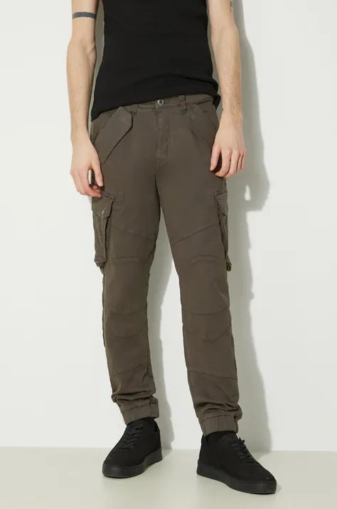 Alpha Industries trousers Combat Pant LW men's green color 126215