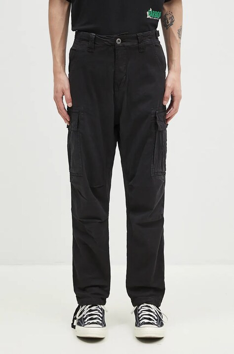 Alpha Industries spodnie Squad Pant męskie kolor czarny proste 188202
