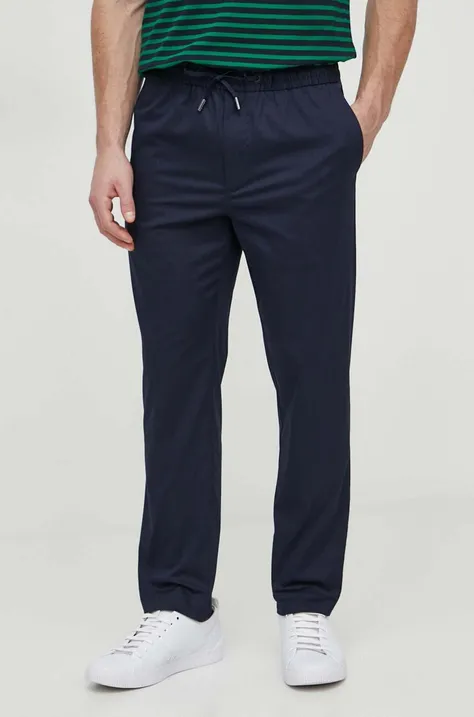 Calvin Klein spodnie męskie kolor granatowy