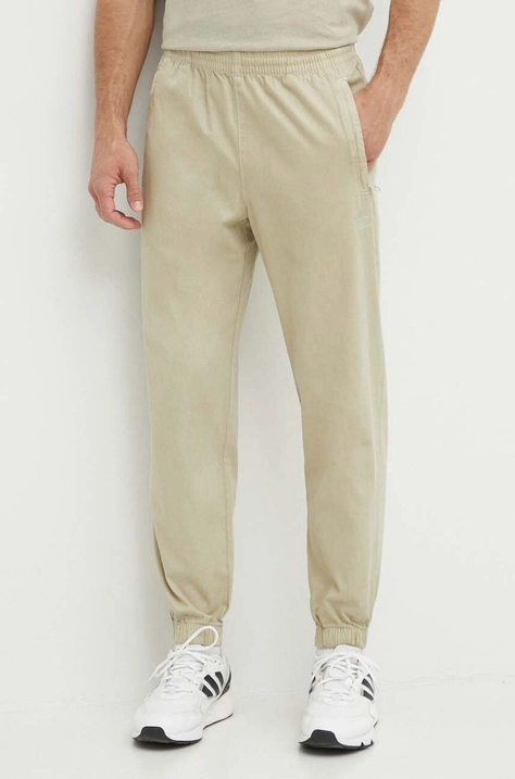 adidas Originals cotton trousers green color IS1722