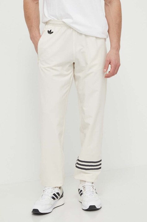 adidas Originals pantaloni de trening culoarea bej, cu imprimeu  IV5356