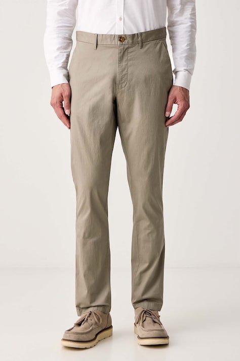Michael Kors Παντελόνι chino ανδρικό με βαμβάκι πράσινο CS4301KDR2