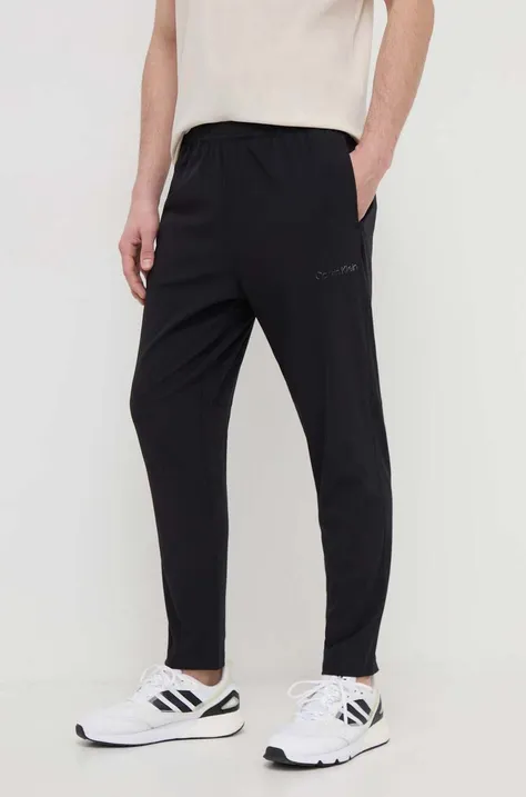 Calvin Klein Performance spodnie dresowe kolor czarny gładkie