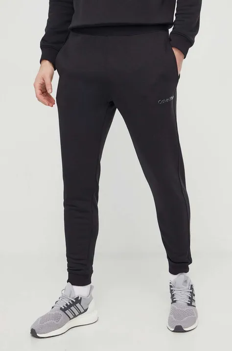 Calvin Klein Performance spodnie treningowe kolor czarny gładkie