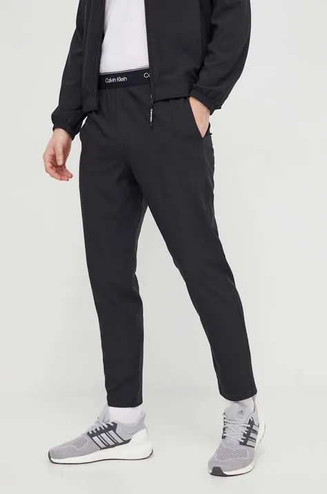 Тренировочные брюки Calvin Klein Performance цвет чёрный с принтом