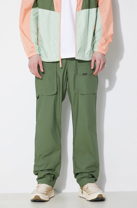 Columbia trousers Landroamer moschino men's green color 2076041