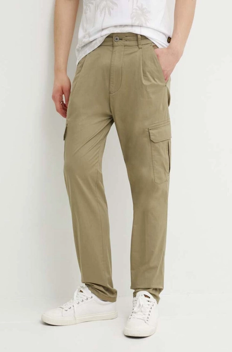 Drykorn pantaloni CASY barbati, culoarea verde, mulata, 122097 40682