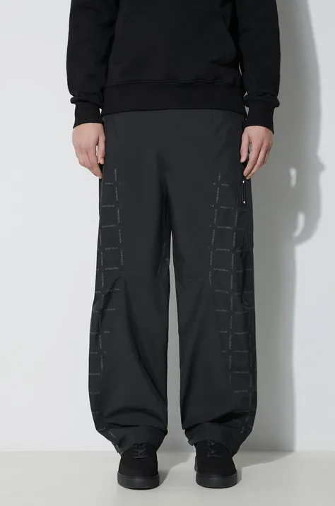 Kalhoty A-COLD-WALL* Grisdale Storm Pant pánské, černá barva, jednoduché, ACWMB176