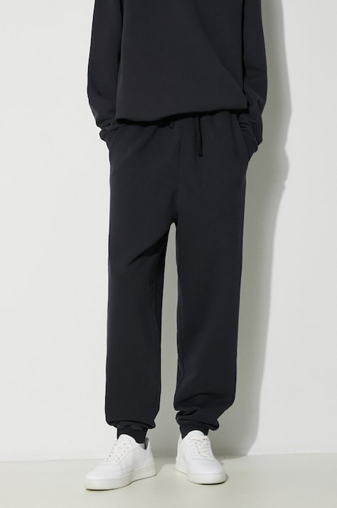 Хлопковые спортивные штаны A-COLD-WALL* Essential Sweatpant цвет чёрный однотонные ACWMB274