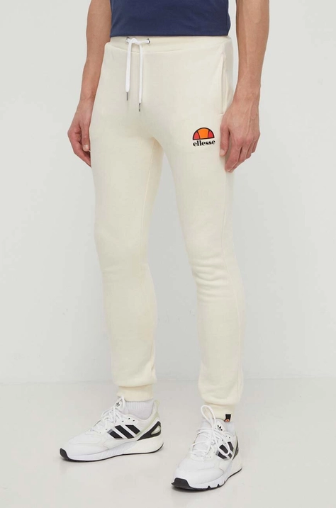 Donji dio trenirke Ellesse Ovest Jog Pant boja: bež, s tiskom, SHV01763